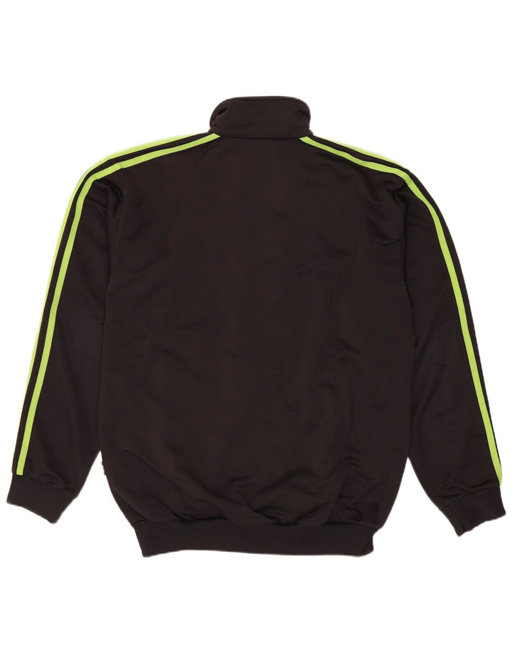 Adidas Jungen Trainingsanzug Top Jacke 14-15 Jahre Schwarz Polyester