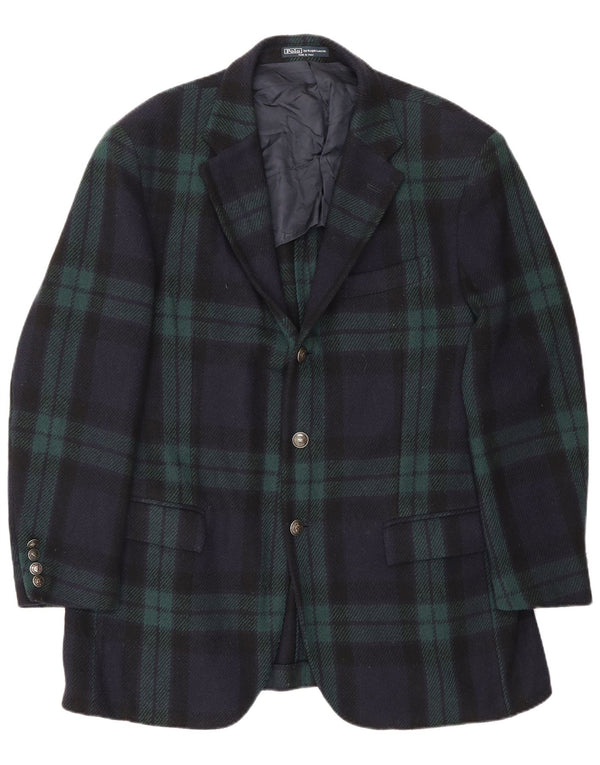 Polo Ralph Lauren Herren-Blazer mit 3 Knöpfen, EU 54, 2XL, Marineblau, kariert