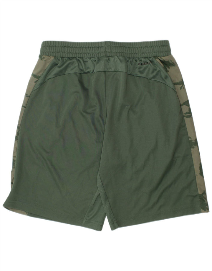 ADIDAS Aeroready Sportshorts für Jungen, 11–12 Jahre, grünes Camouflage-Polyester