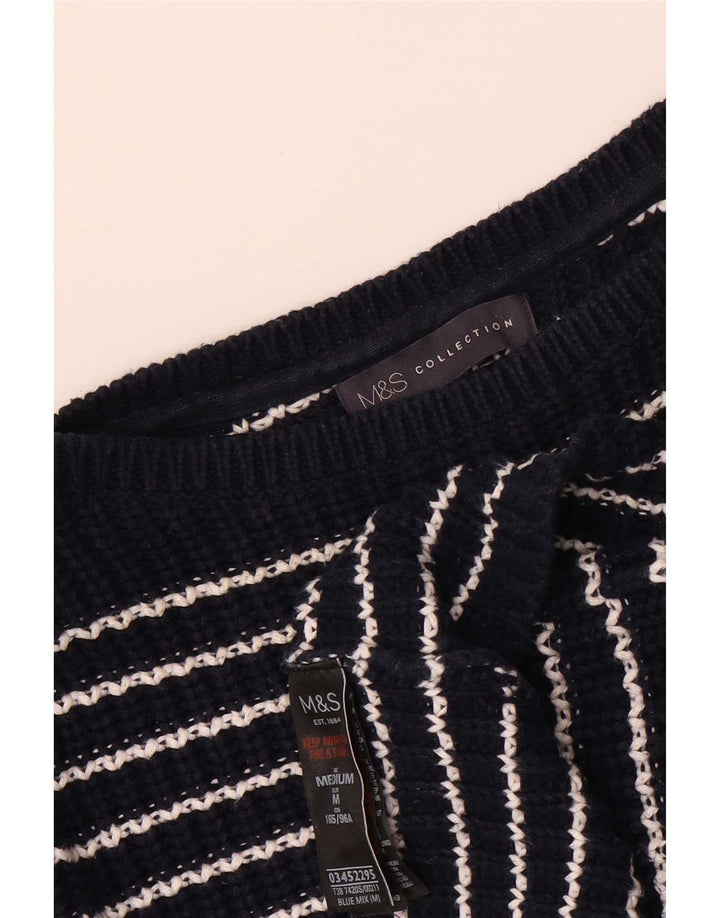 Marks & Spencer Damen-Pullover mit U-Boot-Ausschnitt, Gr. 14, mittleres Marineblau