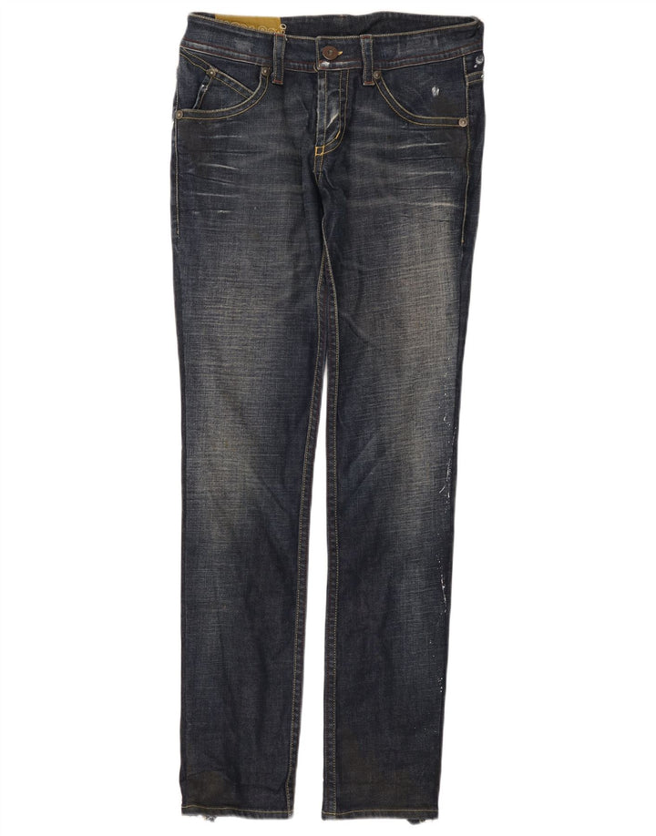 Iceberg Damen Slim Jeans W31 L34 Marineblaue Baumwolle