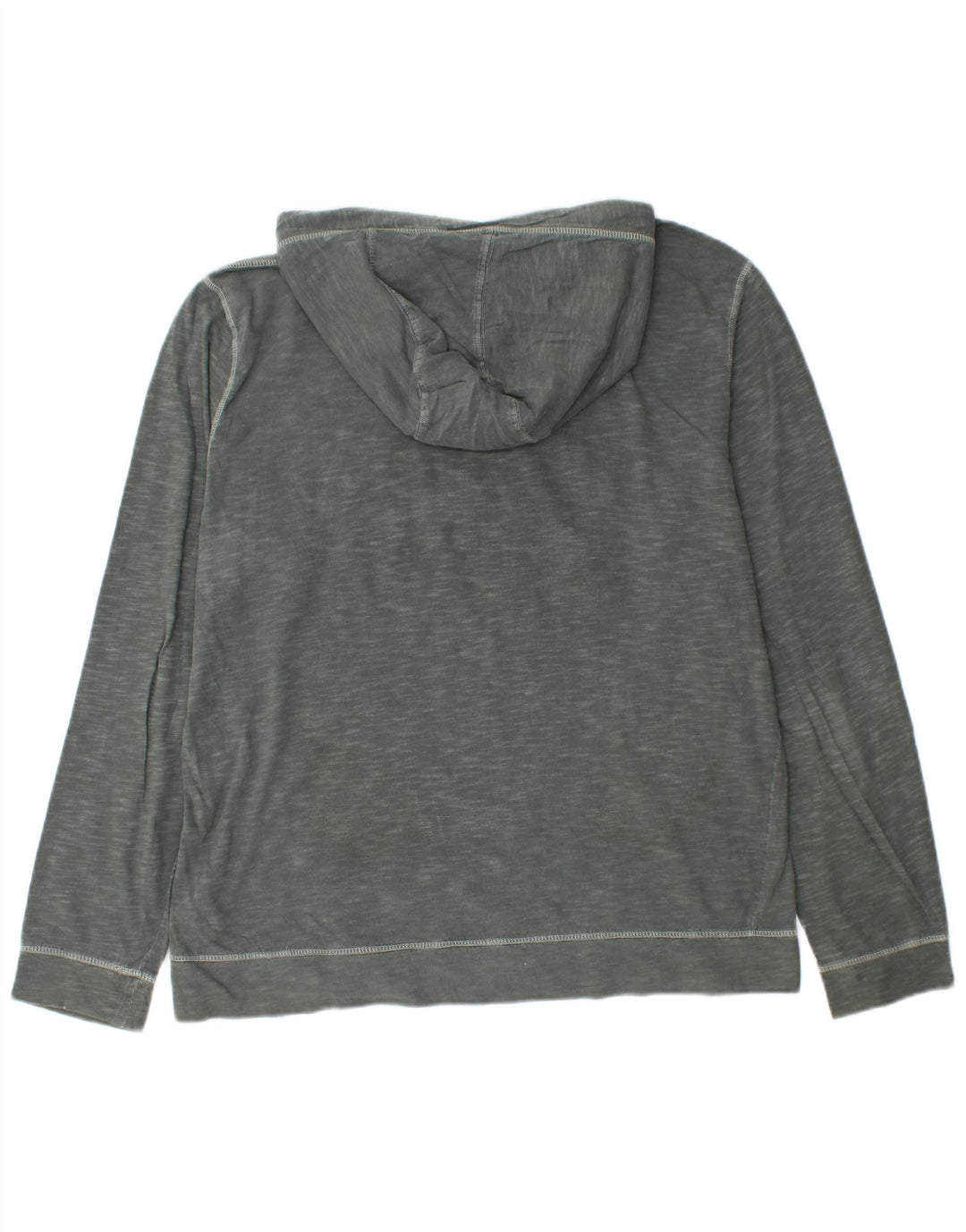 NAPAPIJRI Herren-Oberteil mit Kapuze, Grafik, langärmlig, groß, grau gesprenkelte Baumwolle