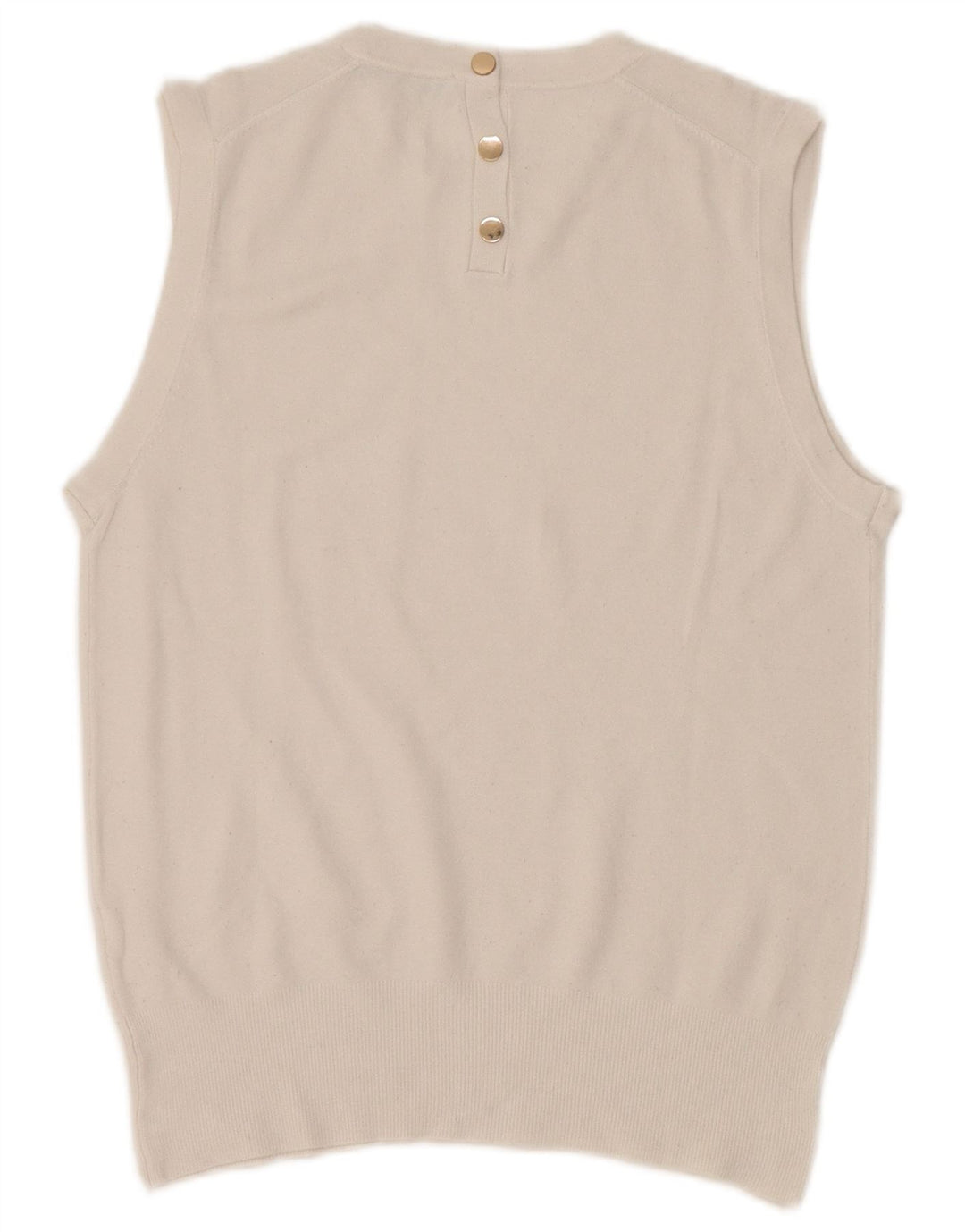 Zara Damen Weste Top UK 12 Medium Weiß