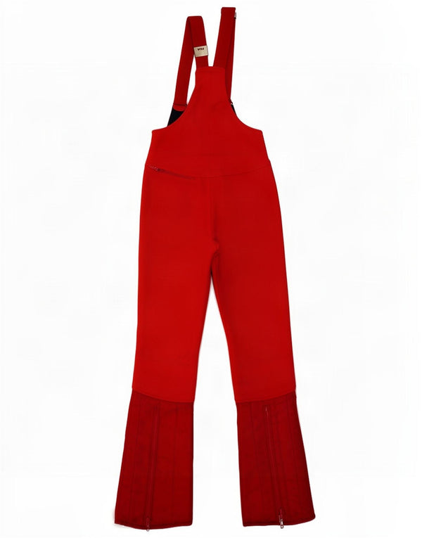 Fila Damen Latzhose Skihose UK 12 Mittelrot