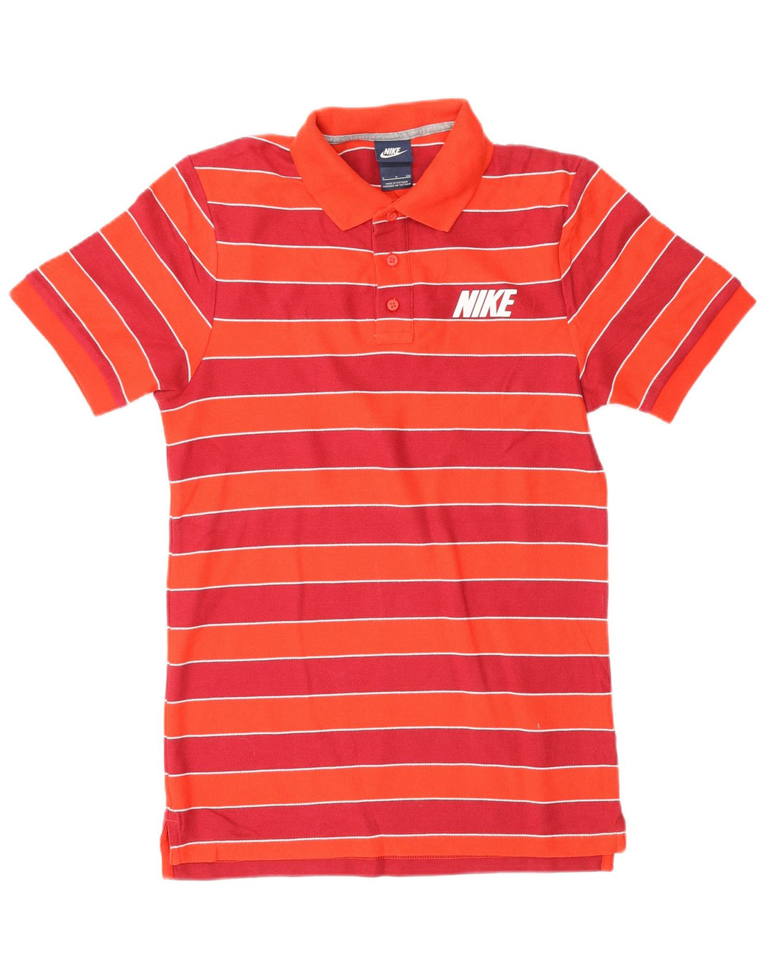Nike Herren-Poloshirt mit Grafik, klein, rot gestreift