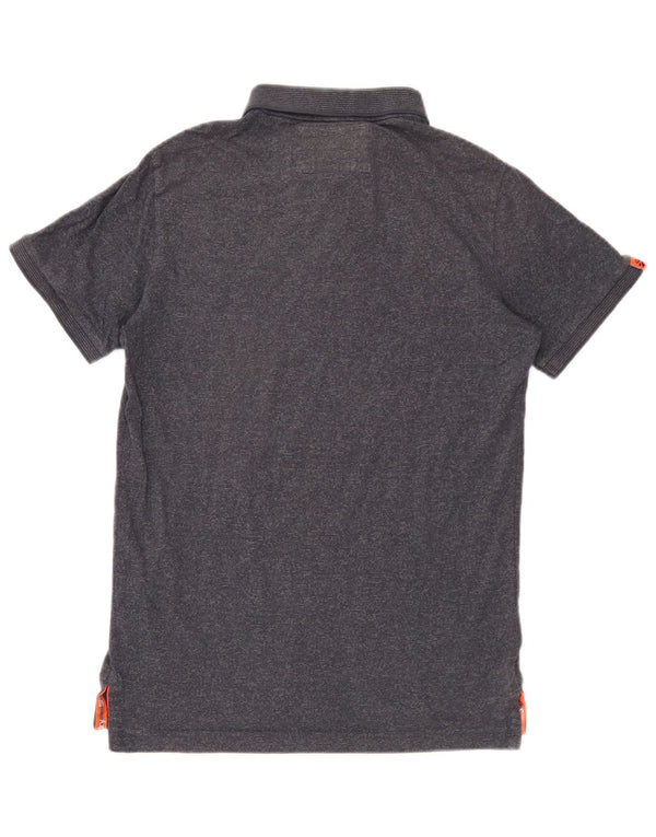 Superdry Herren-Poloshirt, mittelgroß, marineblau gefleckt