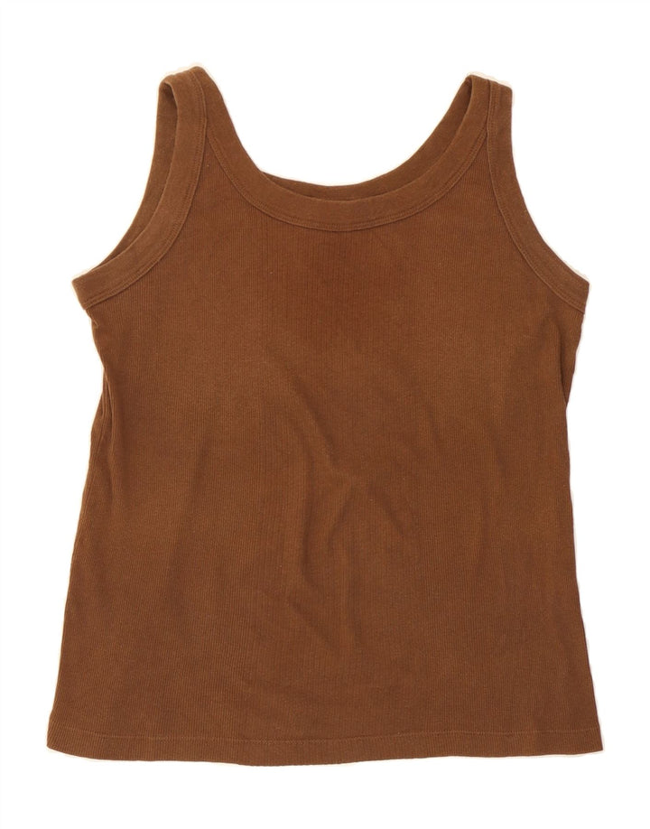 MOSSIMO Womens Vest Top UK 12 Medium Brown Vintage Mossimo and Second-Hand Mossimo from Messina Hembry 
