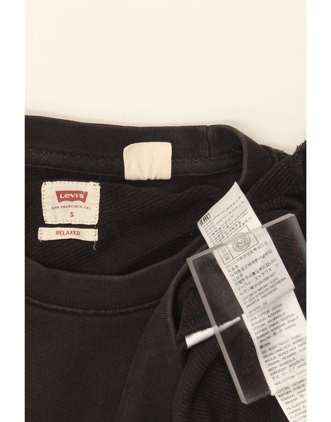 Levi's Herren Relaxed Graphic Sweatshirt Pullover Small Schwarz