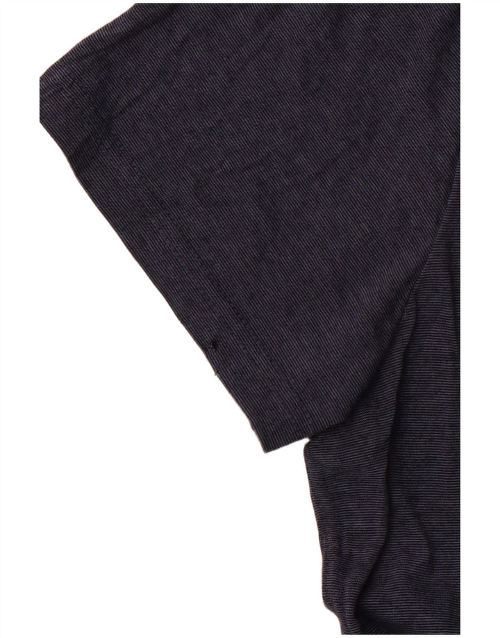 Superdry Herren Grafik-T-Shirt-Oberteil 3XL aus marineblauer Nadelstreifen-Baumwolle