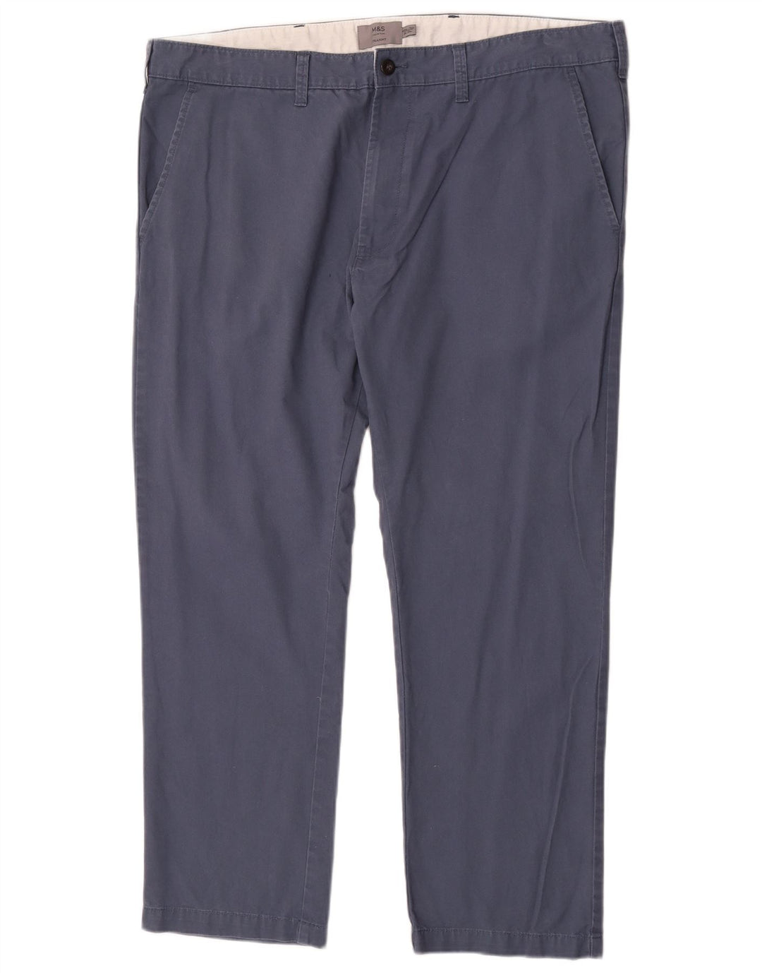 Gerade Herren-Chinohose von Marks & Spencer, W40, L29, Blau, Baumwolle