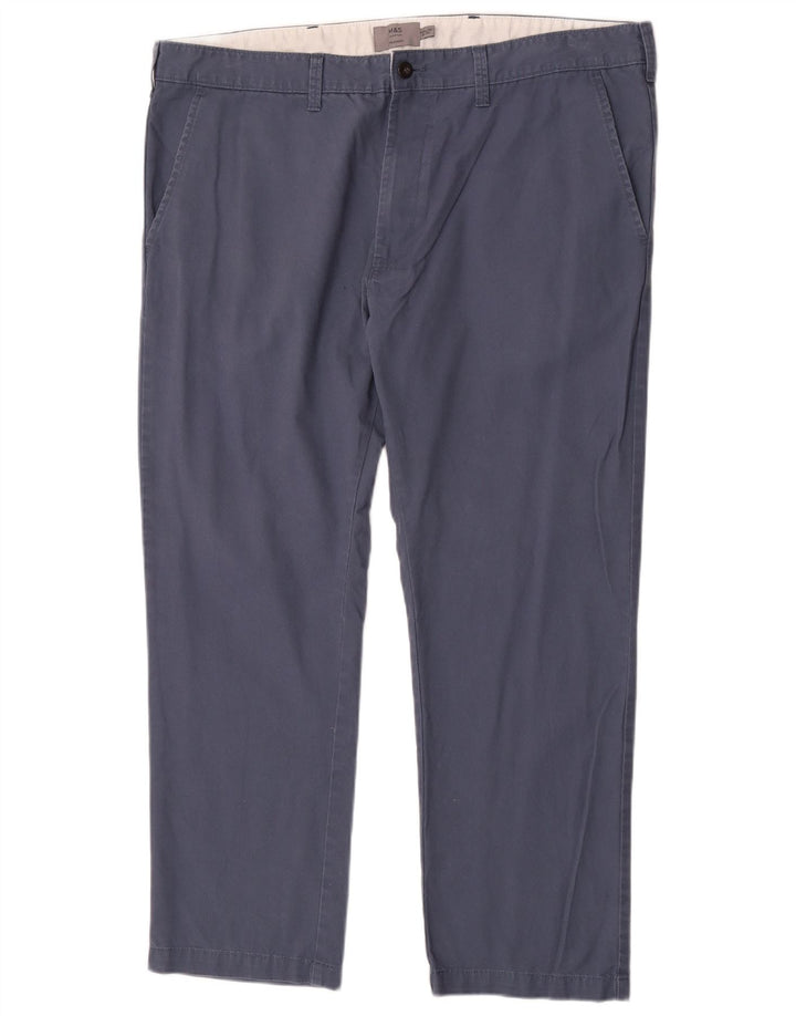 Gerade Herren-Chinohose von Marks & Spencer, W40, L29, Blau, Baumwolle