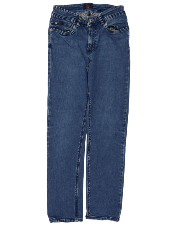 Andre Damen Modern Fit Slim Jeans W32 L29 Blaue Baumwolle