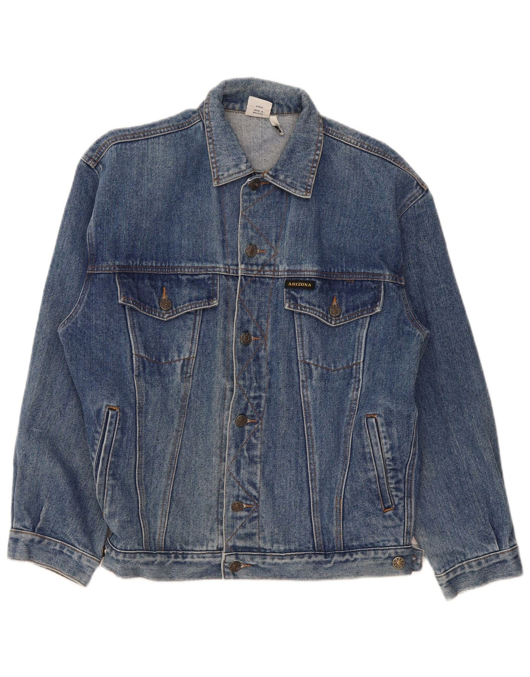 Arizona Herren Jeansjacke UK 34 XS Blaue Baumwolle