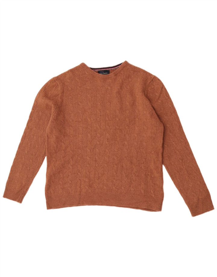 Marks & Spencer Jungen-Pullover mit Rundhalsausschnitt, 12–13 Jahre, Braun