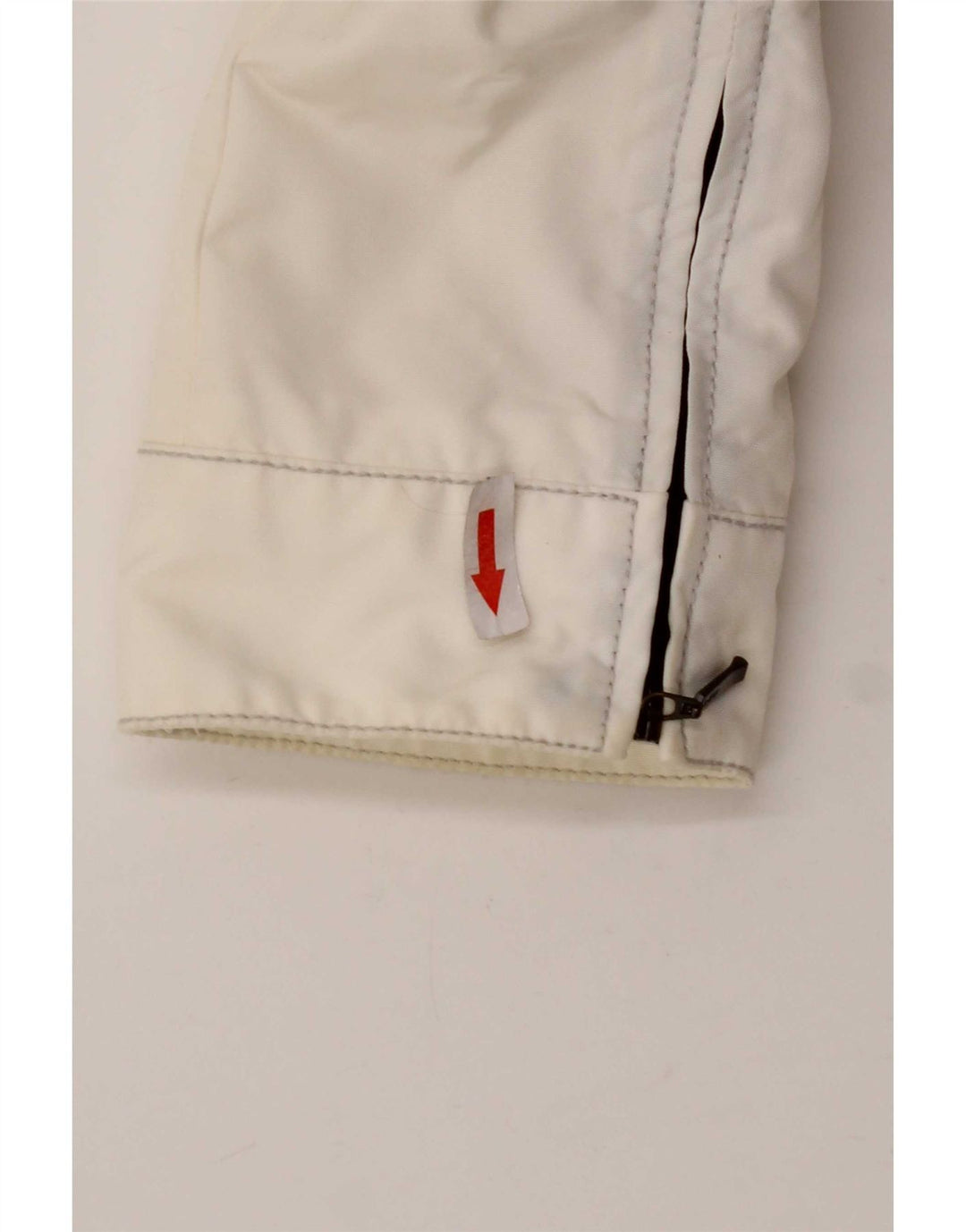 Refrigiwear Womens Crop Hooded Rain Jacket UK 12 Medium White Polyamid