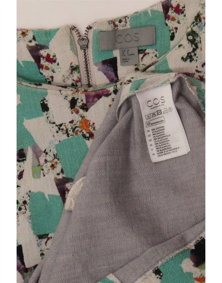 Cos Damen-Etuikleid, normal, EU 38, mittelgroß, mehrfarbig, geometrisch, Baumwolle