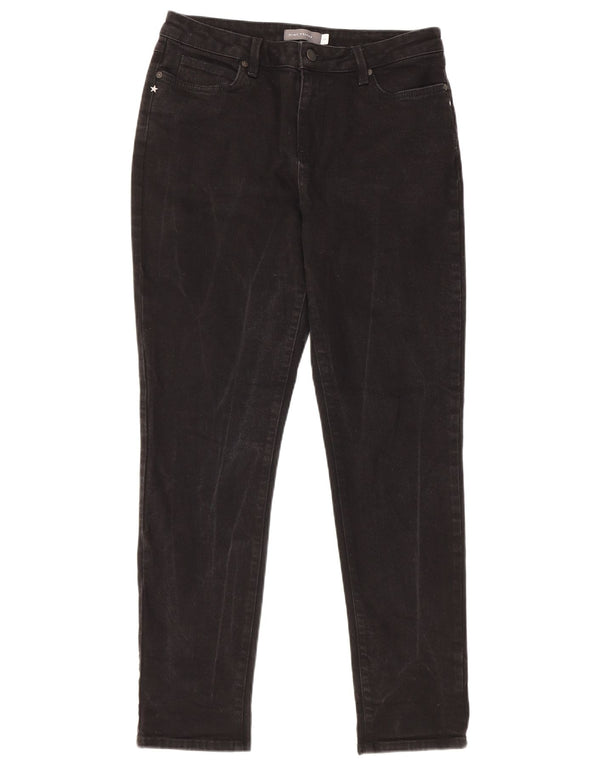 MINT VELVET Damen Skinny Jeans UK 14 Large W31 L29 Schwarze Baumwolle