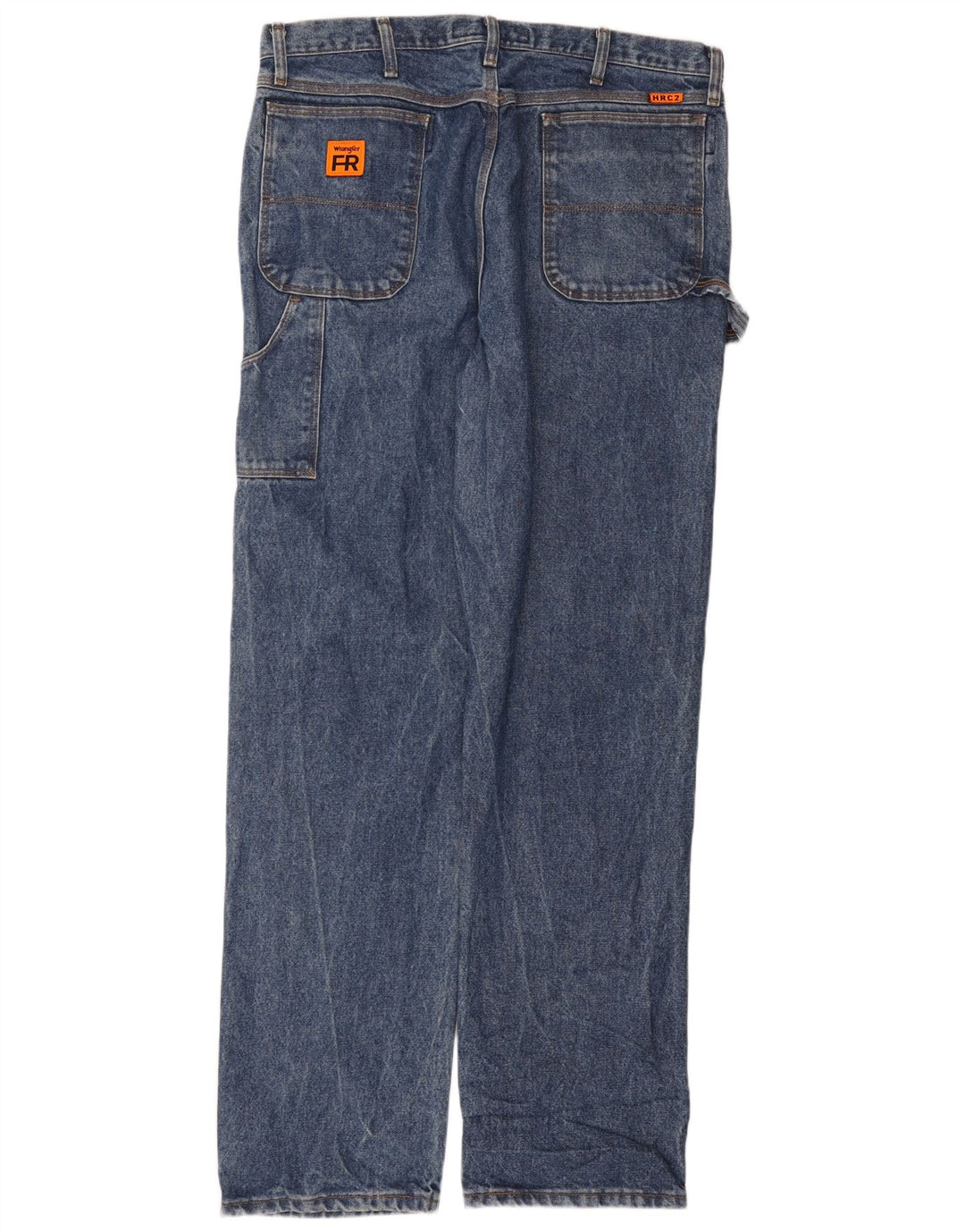WRANGLER Herren Straight Jeans W38 L36 Blaue Baumwolle