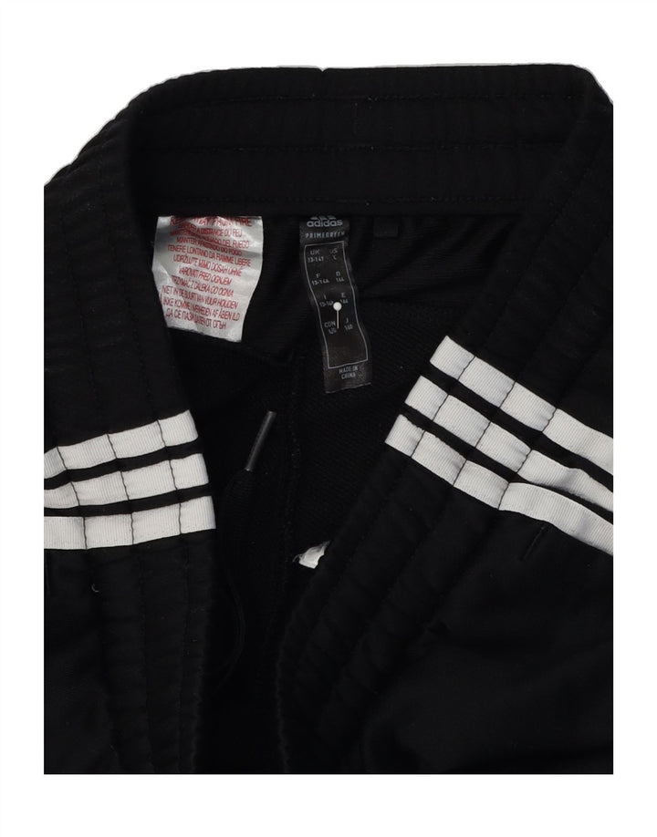 ADIDAS Boys Tracksuit Trousers Joggers 13-14 Years  Black Polyester Vintage Adidas and Second-Hand Adidas from Messina Hembry 