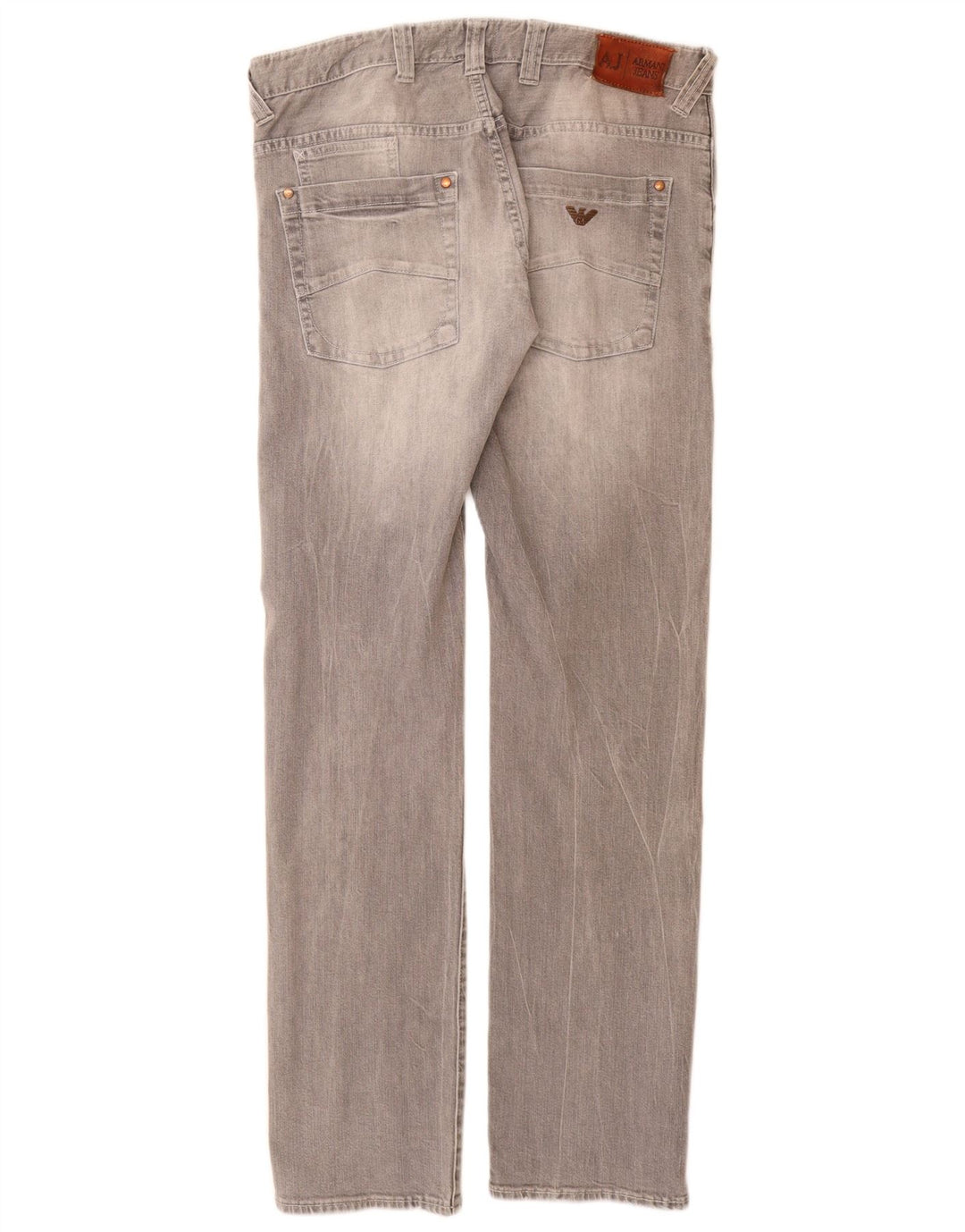 ARMANI Herren Slim Jeans W32 L33 Graue Baumwolle