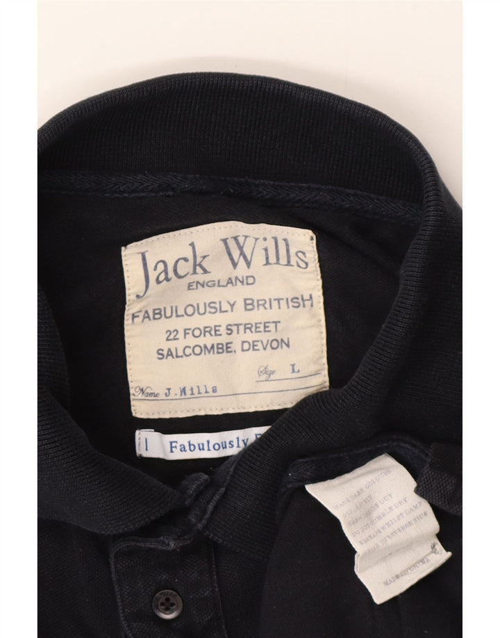 Jack Wills Herren-Poloshirt, große marineblaue Baumwolle