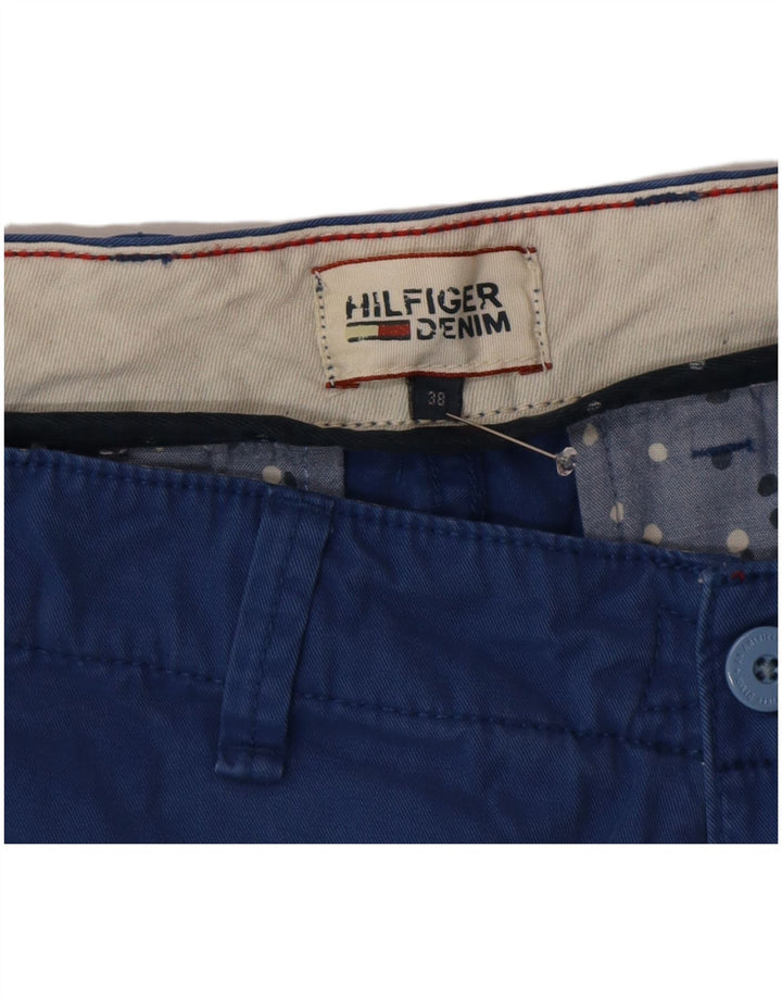 TOMMY HILFIGER Herren Chino Shorts W38 XL Blaue Baumwolle