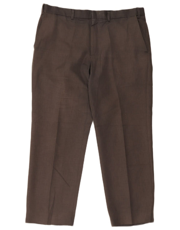 Gerade Herren-Chinohose von Marks & Spencer, W36, L29, Grau, Polyester