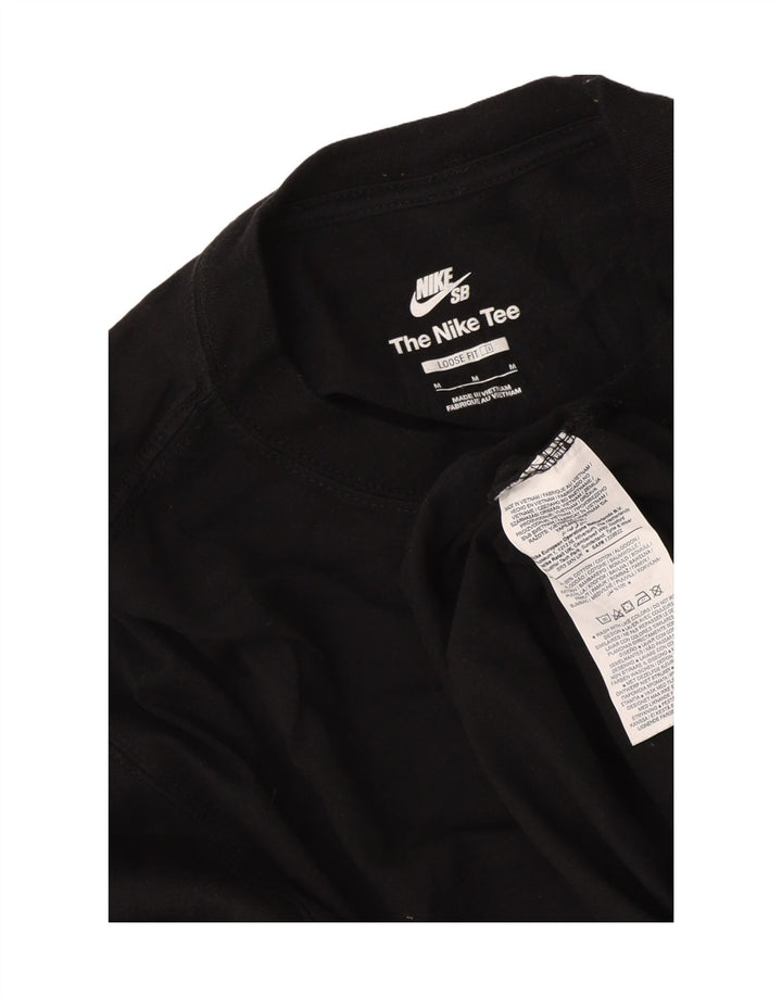 Nike Herren Loose Fit Graphic Top Langarm Mittelschwarz Baumwolle