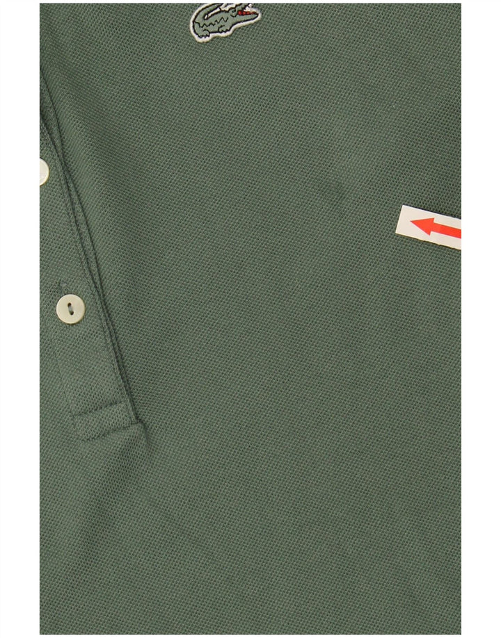 LACOSTE Slim-Fit-Poloshirt für Damen, Größe 38, mittleres Khaki
