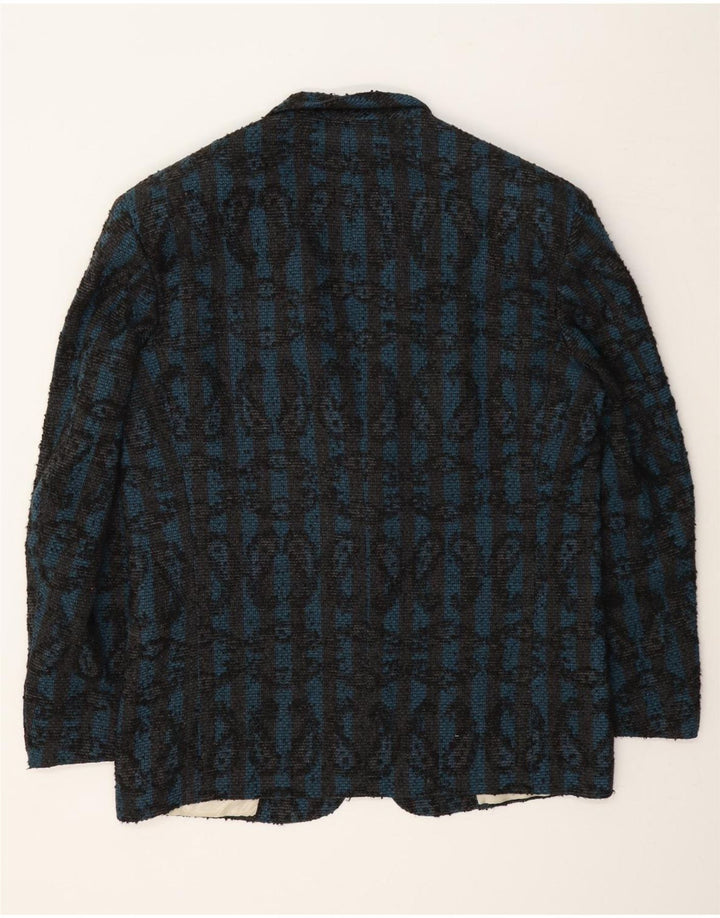 Guarnieri Herren-Blazer mit 2 Knöpfen, Gr. 40, groß, blau, Paisleymuster