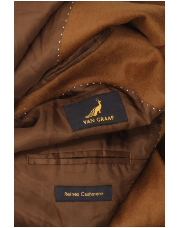 VAN GRAAF Herren 3-Knopf-Blazerjacke UK 42 XL Brauner Kaschmir