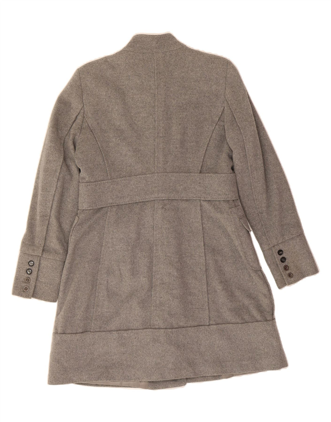 ZARA Womens Overcoat UK 16 Large Grey Wool Vintage Zara and Second-Hand Zara from Messina Hembry 