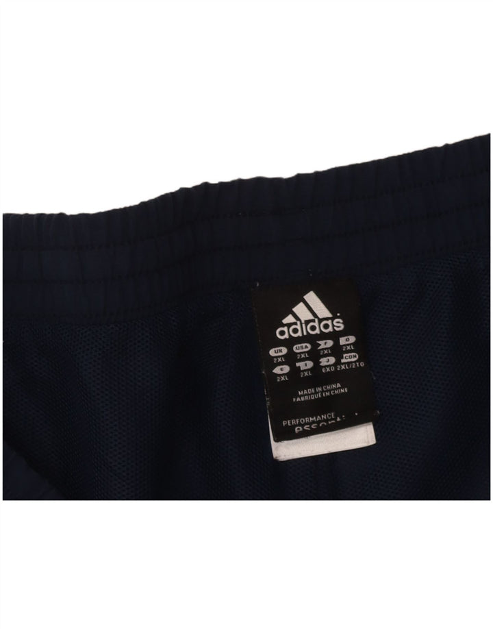 ADIDAS Mens Climalite Sport Shorts 2XL  Navy Blue Polyester