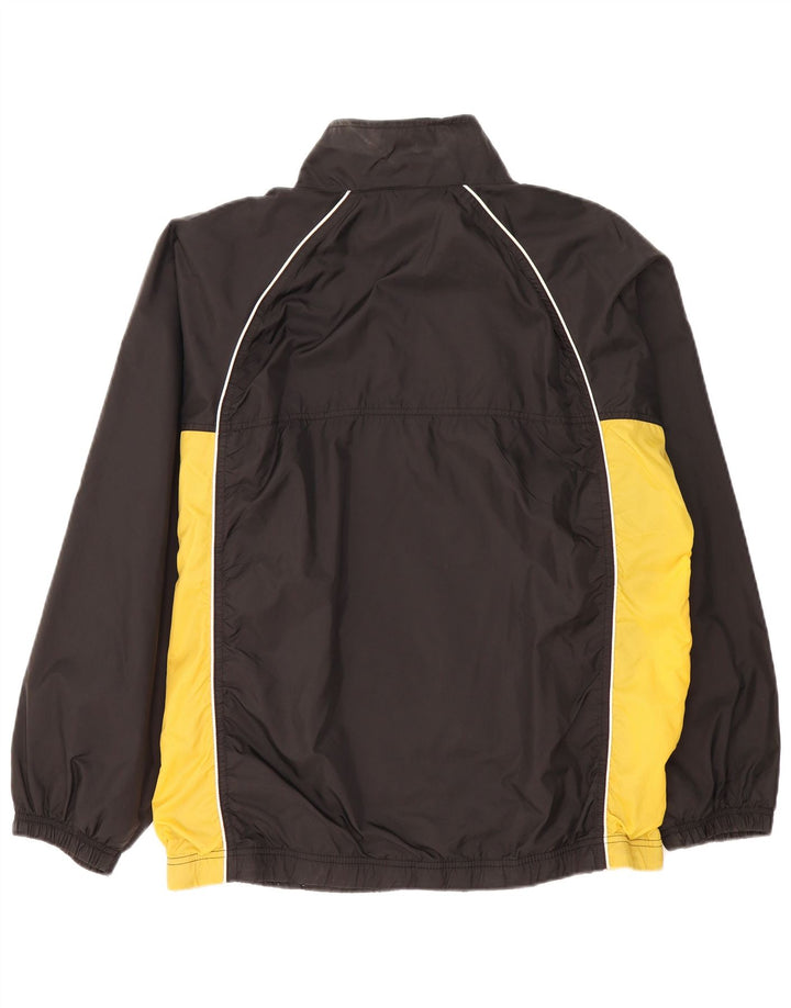 Reebok Herren-Trainingsanzugoberteil mit lockerer Passform, Mittelschwarz, Farbblock