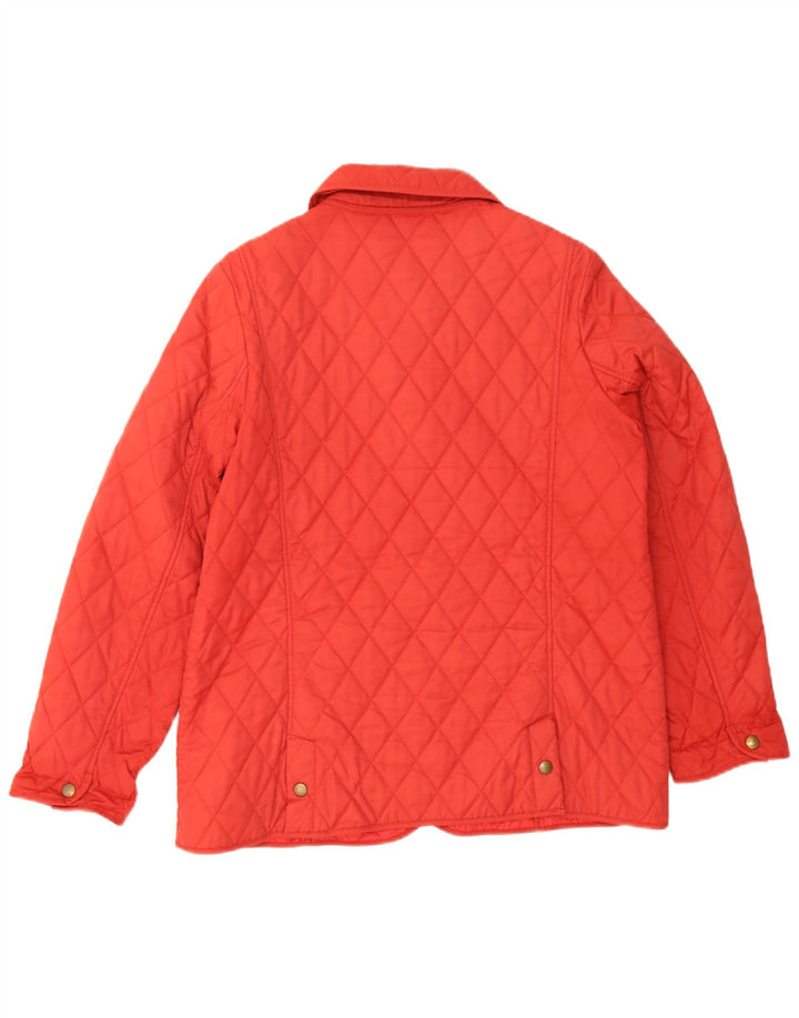 Barbour Damen Steppjacke UK 16 Large Rot Polyamid