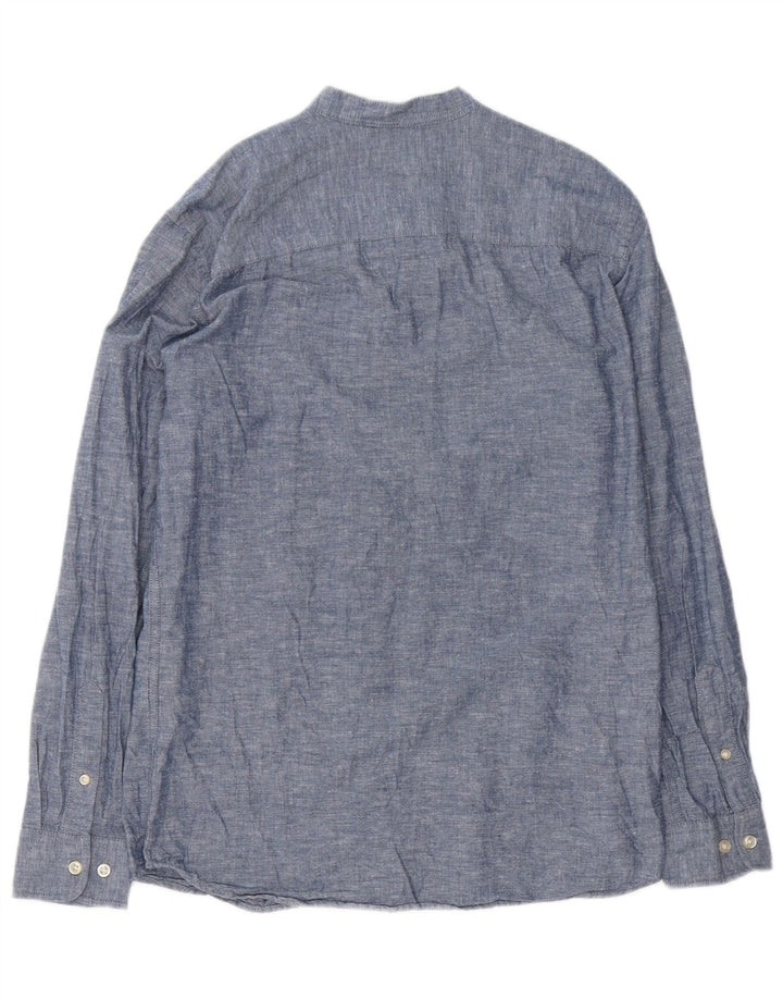 Jack & Jones Herrenhemd, klein, aus blauer Baumwolle