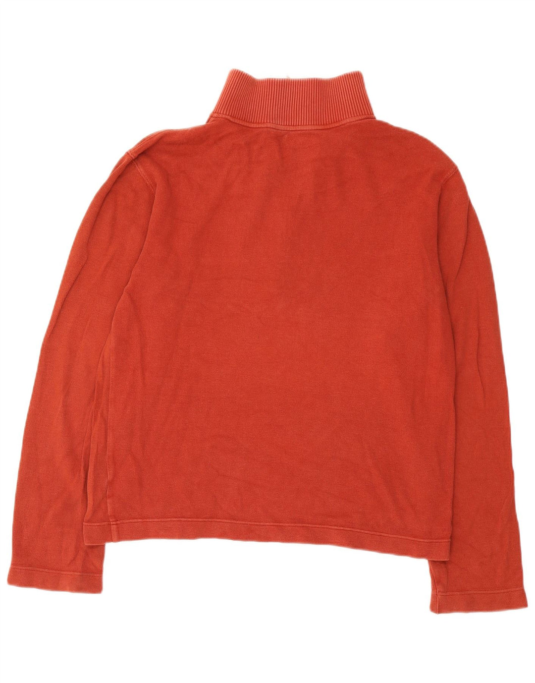 Gap Herren-Sweatshirt mit Reißverschluss am Hals, mittelrote Baumwolle