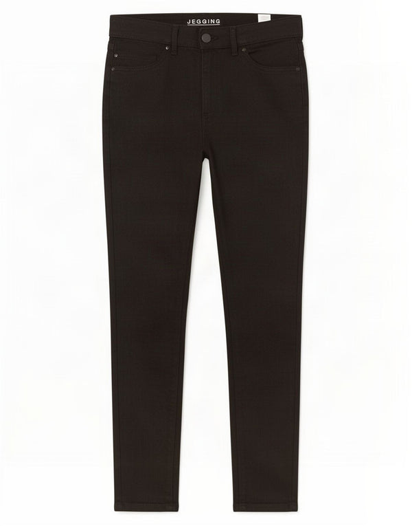 Marks & Spencer Damen Jegging-Jeans UK 10 Small W27 L29 Schwarze Baumwolle