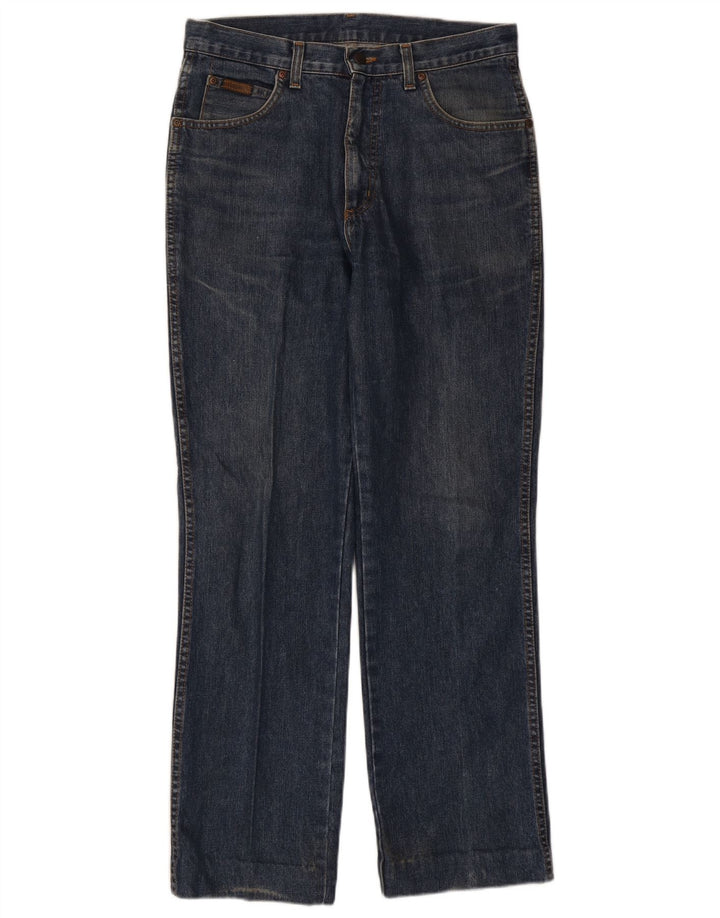 Wrangler Herren Straight Jeans W32 L32 Marineblaue Baumwolle