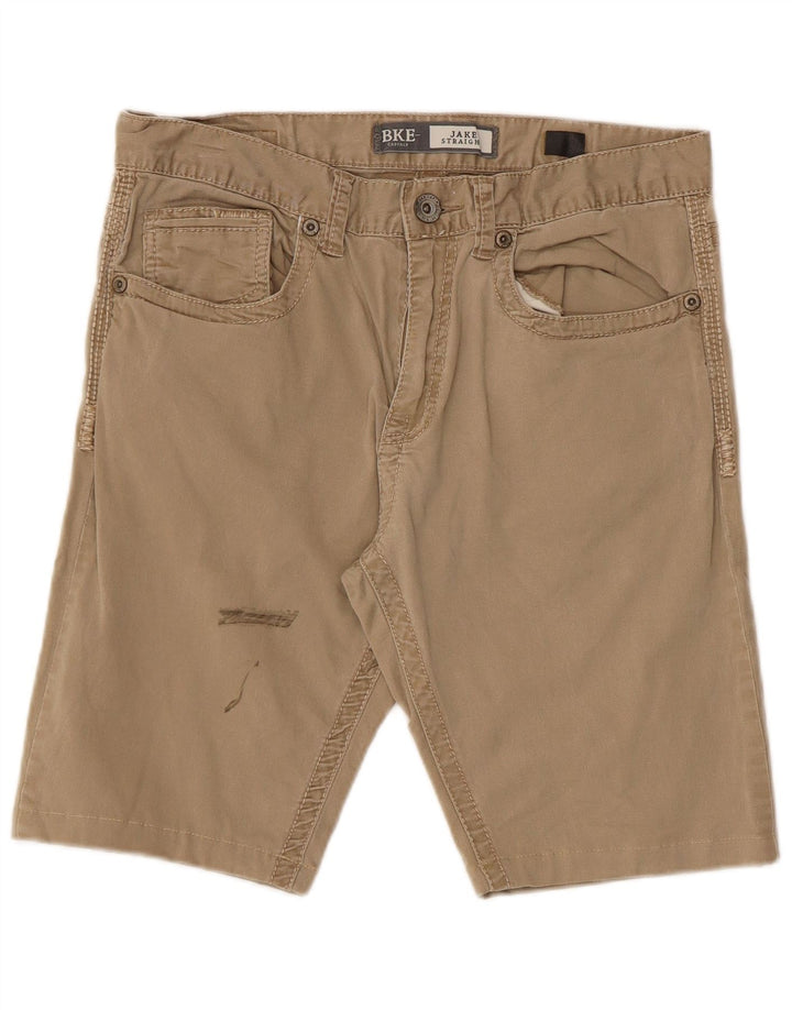 BKE Herren Jake Casual Shorts W32 Mittelbeige Baumwolle