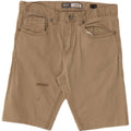 BKE Herren Jake Casual Shorts W32 Mittelbeige Baumwolle