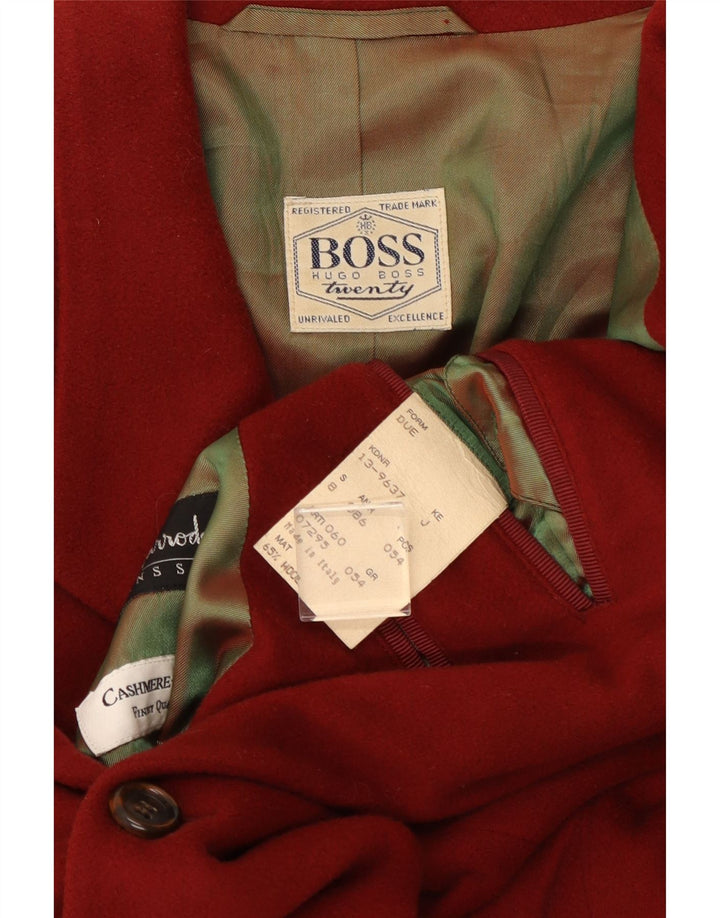 Hugo Boss Herren-Blazer mit 2 Knöpfen, EU 54, 2XL, rote Wolle