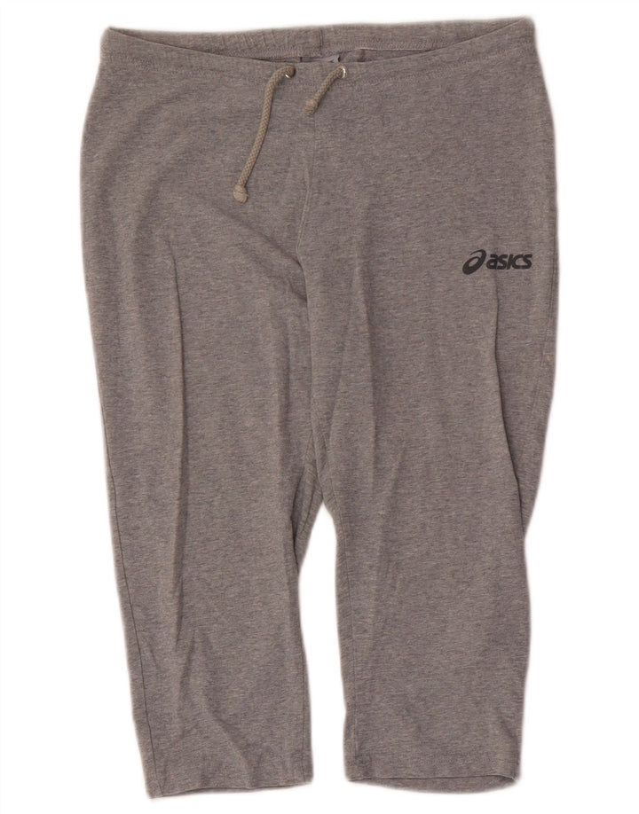 ASICS Capri-Trainingshose für Damen, UK 12, mittelgrau gefleckte Baumwolle