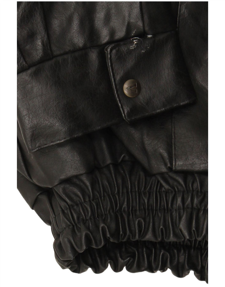 VINTAGE Herren Lederjacke UK 42 XL Schwarz