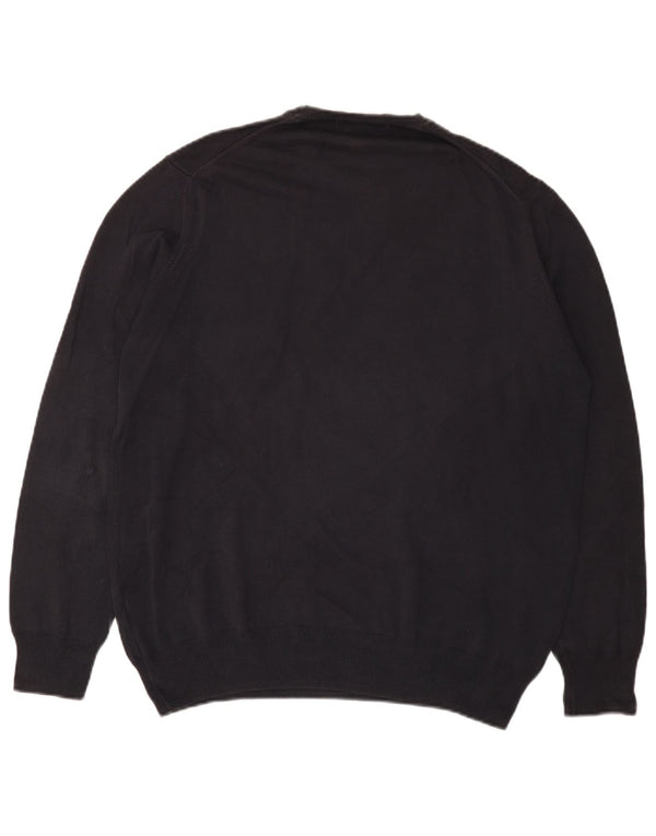 Zara Herren-Pullover mit Rundhalsausschnitt, XL, Schwarz