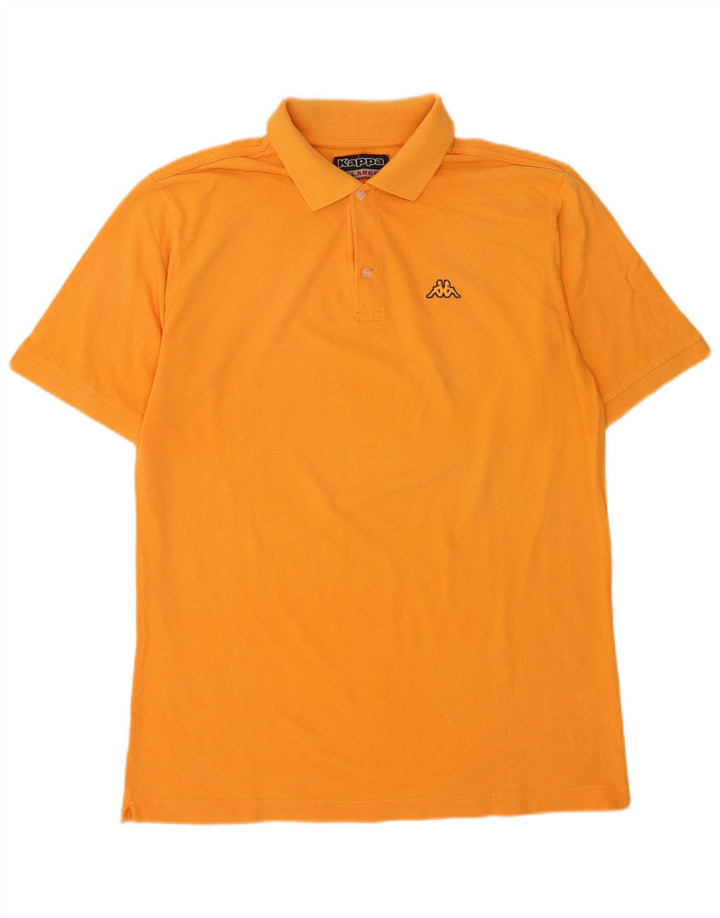 KAPPA Herren Poloshirt XL Orange Baumwolle