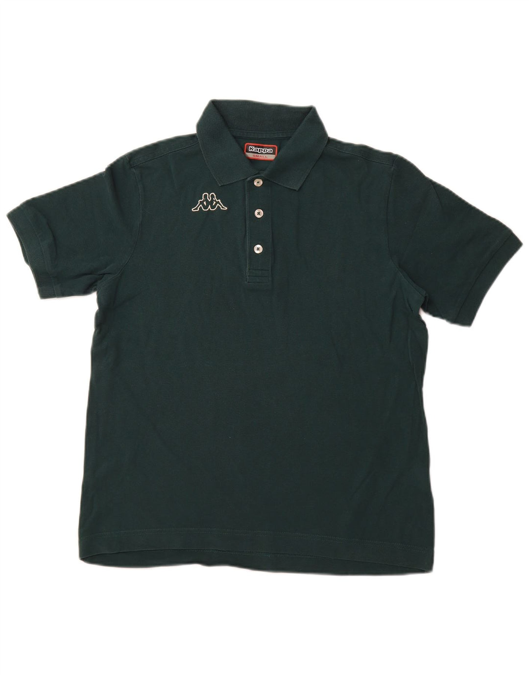 KAPPA Herren-Poloshirt mit Grafik, Größe S, grüne Baumwolle