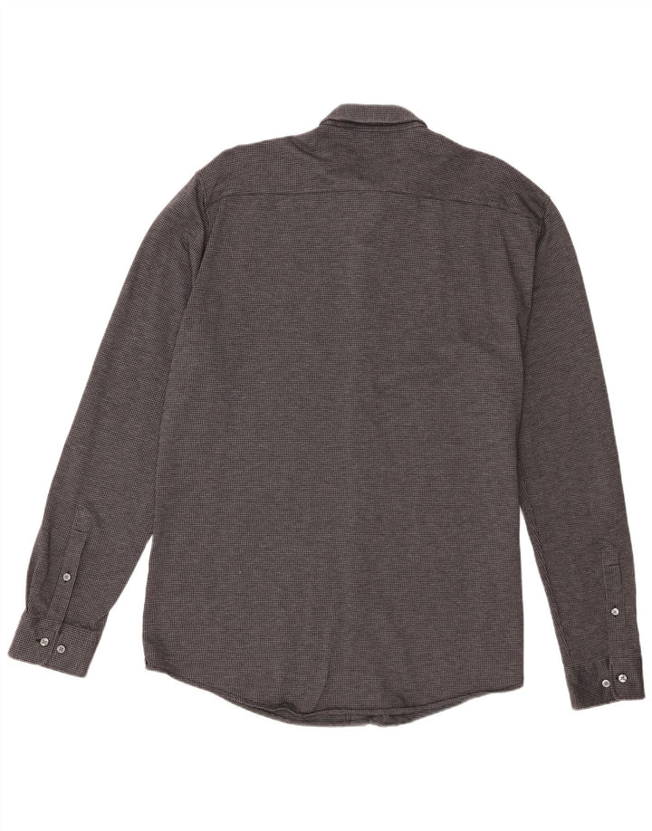 Hugo Boss Herren Slim Fit Hemd 2XL Schwarz Hahnentritt