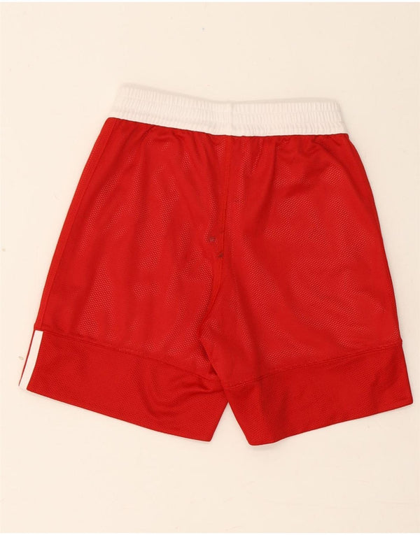 Adidas Sportshorts für Jungen, 9–10 Jahre, rotes Colourblock-Polyester