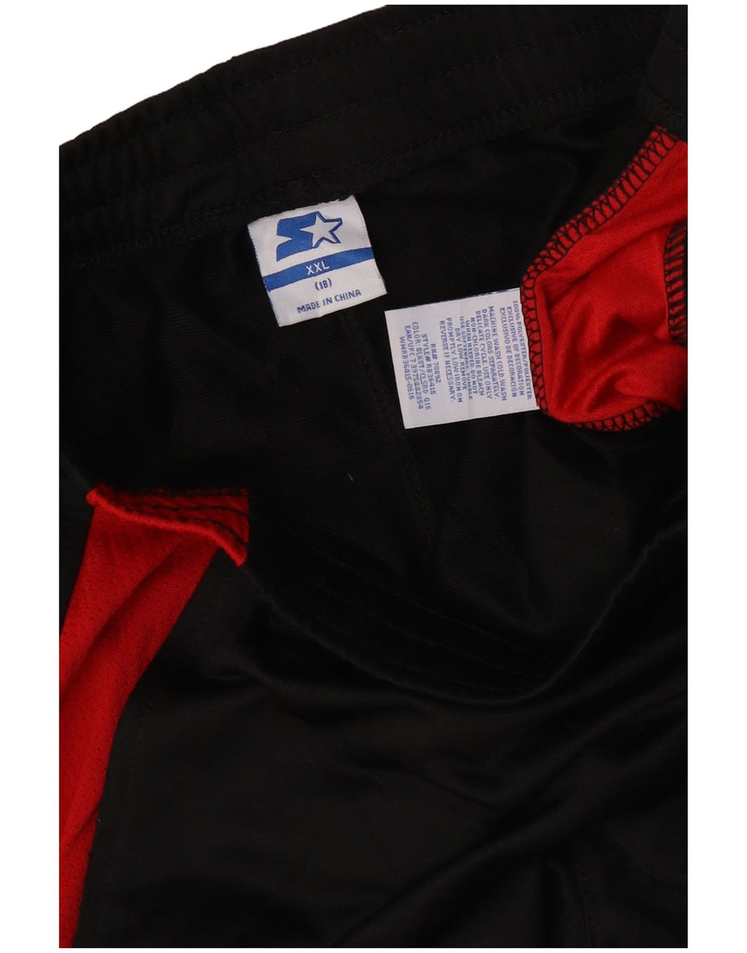 Starter-Trainingshose für Jungen, 15–16 Jahre, 2XL, schwarzes Colourblock-Polyester